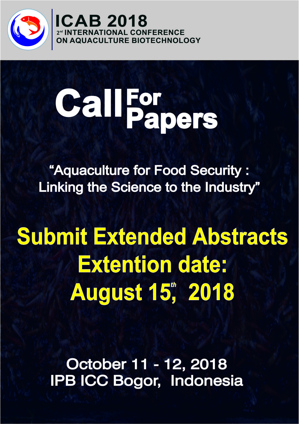 ICAB 2018 International Conference on Aquaculture Biotechnology